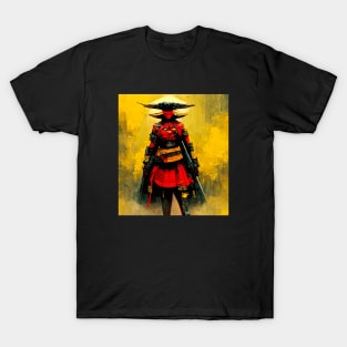 Brave Samurai Spirit Painting T-Shirt